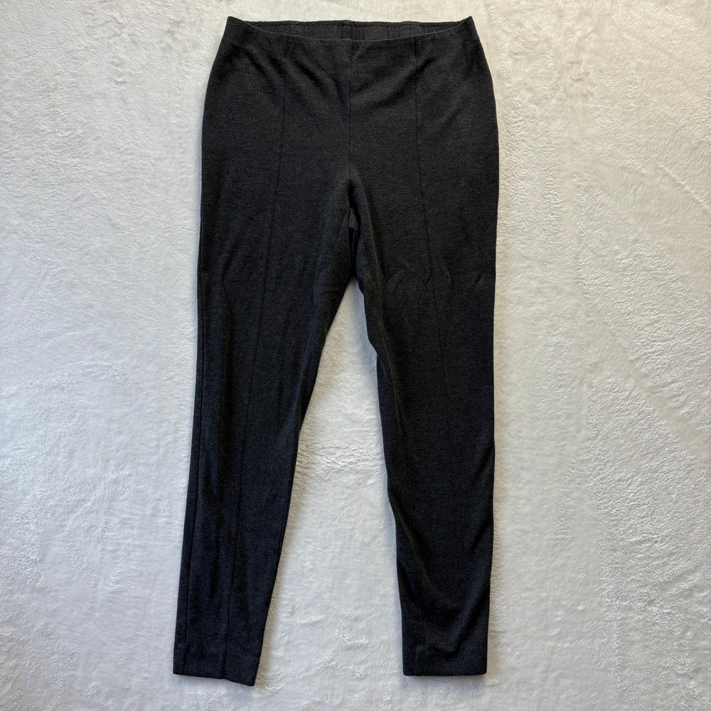 J Jill‎ Ponte Leggings Women Sz Small Dark Gray Stretch Slim Fit Casual Pants